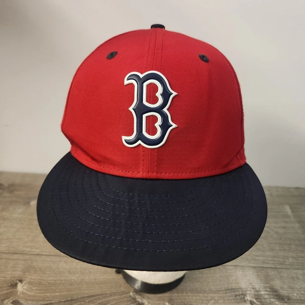 Boston Red Sox MLB 59Fifty New Era Gray Label Baseball Hat Cap Size 7-3/8 Fitted